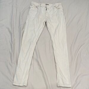 White Denim Skinny Jeans - Size 34L